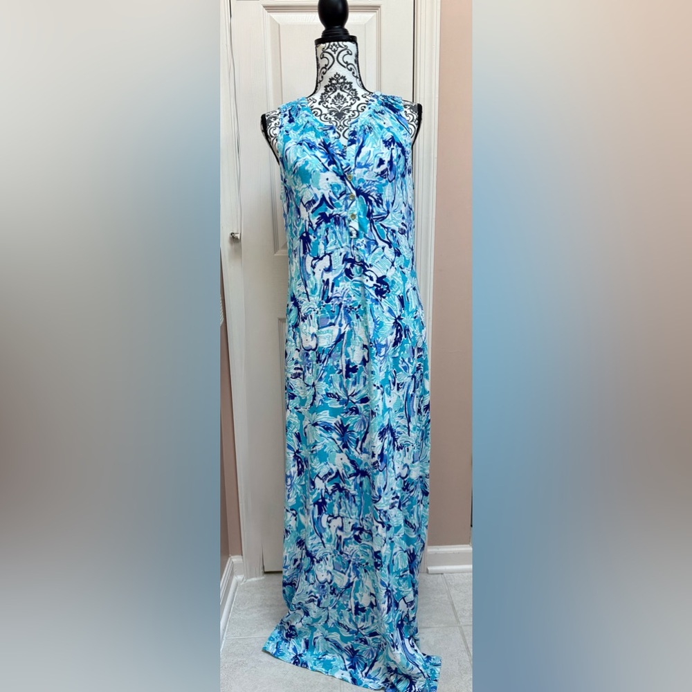 Lilly Pulitzer “Tusk In Sun” 🐘☀️Maxi dress
